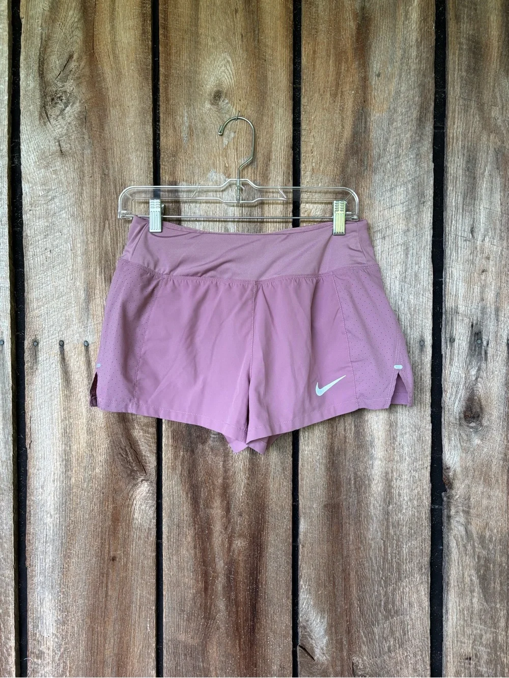 Nike Dri-FIT Pink Running Shorts Size Small Lined Athletic Workout Gym Walking - Picture 2 of 13